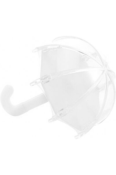 Decoratiuni Dulci Marturie Botez Umbreluta acrilica alba fillable, cutiuta 11cm