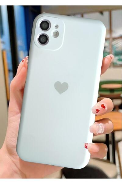 3GEN CASE İphone 11 Uyumlu Kalp Logolu Lansman İçi Kadife Kaplamalı Kılıf