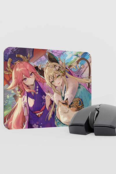 mousepad bastir Kirara Genshin Impact Anime Player V5 - 22X18 Gaming Mouse Pa...