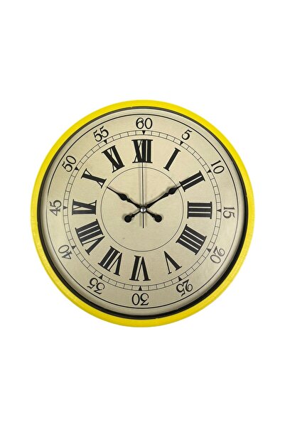 ForWhat 36cm Yellow Decor Wall Clock for Office Home Office Gift