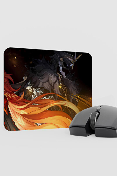 mousepad bastir Capitano Genshin Impact Anime Player V3 - 22X18 لوحة ماوس للأ...