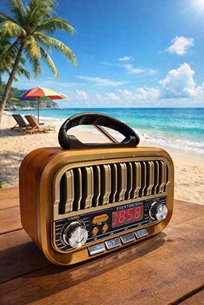 Everton rt-724 usb am-sw-fm bluetooth dijital göstergeli nostalji radyo