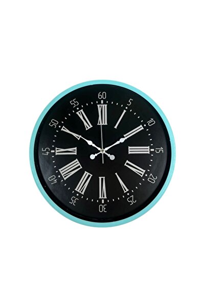 ForWhat 36cm Turquoise Style Decor Wall Clock for Office Home Office Gift