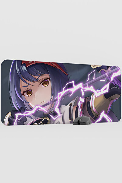mousepad bastir Kujou Sara Genshin Impact Anime Player Anime V5 - 90x40 XXL M...