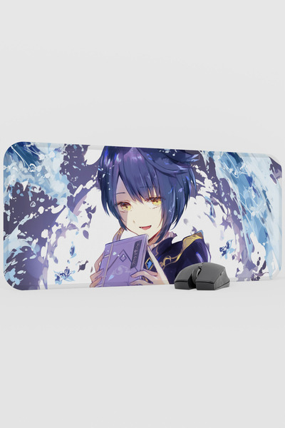 mousepad bastir Xingqiu Genshin Impact Anime Player V5 - 70x30 XL لوحة ماوس ل...
