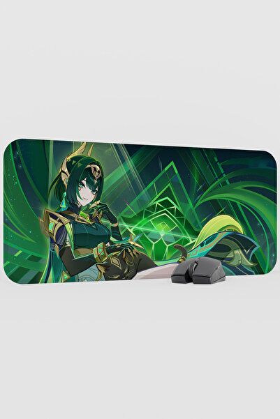 mousepad bastir Nefer Genshin Impact Anime Player V1 - 70X30 XL Gaming Mouse ...