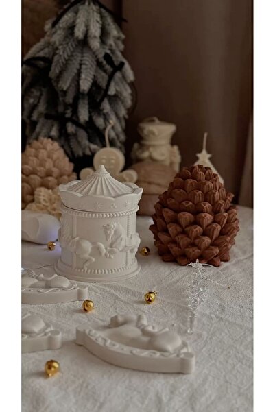 Lumora moments Kendin Boya Atlı Karınca Kutusu Verniksiz Beton Kutu