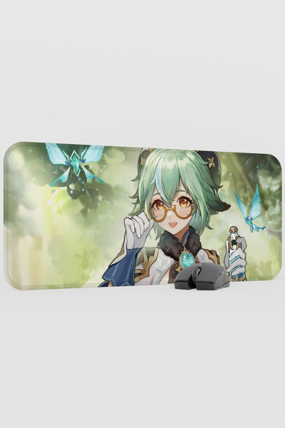 mousepad bastir لوحة ماوس الألعاب Sucrose Genshin Impact Anime Player V3 - 70...