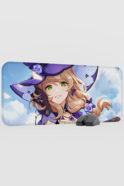 mousepad bastir لوحة ماوس الألعاب Lisa Genshin Impact Anime Player V3 - 70x30 XL