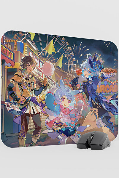 mousepad bastir لوحة ماوس الألعاب سيثوس جينشين إمباكت أنيمي جيمر V5 - 48X40 XL