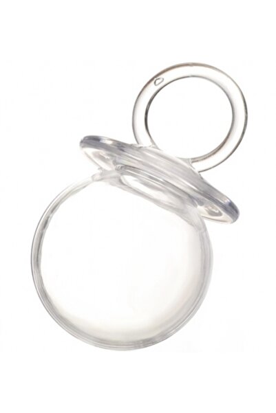 Decoratiuni Dulci Marturie Botez Suzeta Acrilica Transparenta fillable 8cm