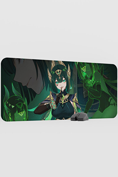 mousepad bastir لوحة ماوس الألعاب Nefer Genshin Impact Anime Player V4 - 90x4...