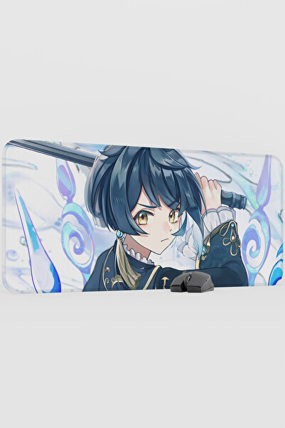 mousepad bastir Xingqiu Genshin Impact Anime Player V4 - 90X40 XXL Gaming Mou...