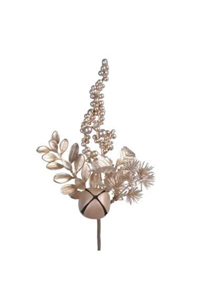 Decoratiuni Dulci Christmas Decoration Golden Branch with Bell