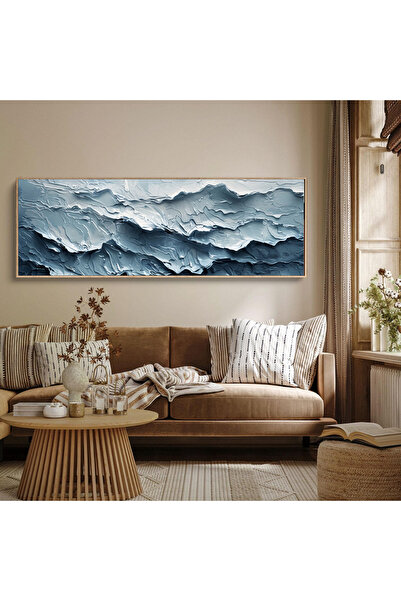 woodhomeworks Tek Parça Gerçek Ahşap Yatay Panorama Çerçeveli Tablo moda tasarım
