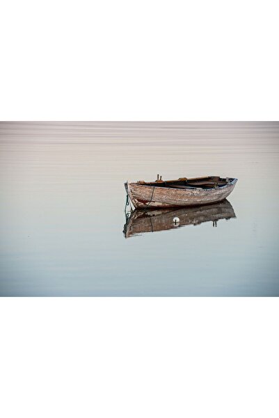 OEM Tablou pe pânză "Lac reflectorizant cu bărci PPF " 60x40 cm
