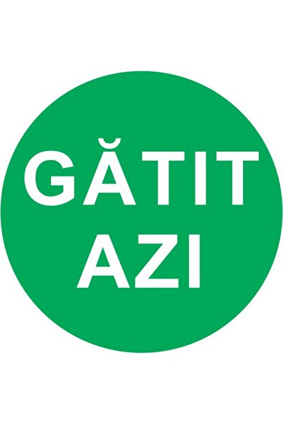 Generic (Unbranded) Set de 500 de etichete rotunde verzi „Gătit astăzi” 25 mm