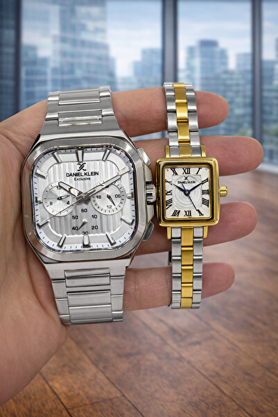 Daniel Klein HEDİYELİK ÇELİK KORDON KADIN ERKEK KOL SAATİ SEVGİLİ SAATİ ÇİFT ...