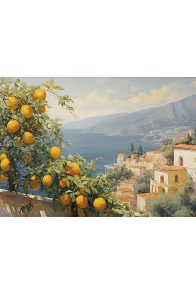 Generic (Unbranded) Imprimeu pe pânză mediteraneană 60x40 cm