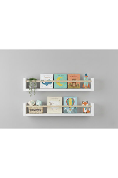 EGN WOODS 80X9 2-Piece Mdf Baby Room Organizer Children's Room Montessori Edu...