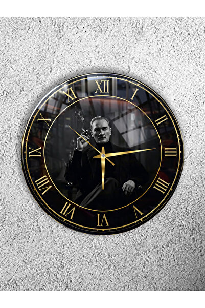 Olinpa Unbreakable Glass Wall Clock, Both Table Clock and Wall Clock, Ataturk...
