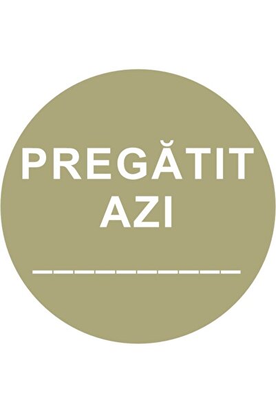 OEM Set 500 Etichete HACCP Premium "PREGATIT AZI", REMOVABLE (Fara Urme), Rez...