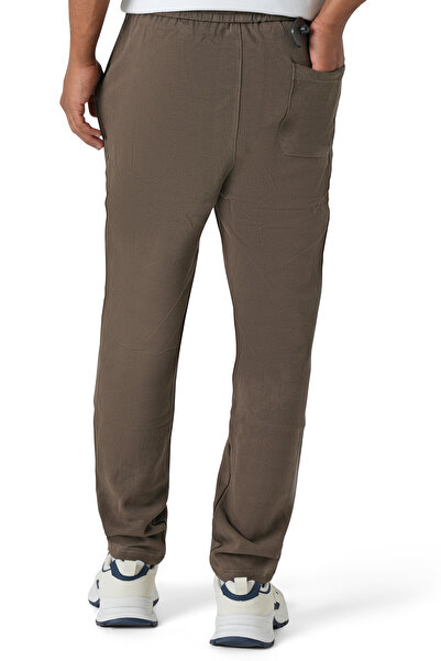 SilverStone بنطلون رجالي خصر مطاطي مريح يومي ارجل واسعة