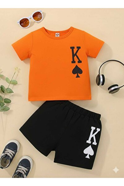 Nice Clothes Children's Tracksuit Set Hooded Unisex K Letter Print