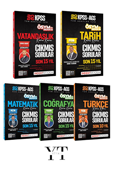 İndeks Akademi 2026 KPSS Genel Yetenek-Genel Kültür Tüm Dersler Çıkmış Sorula...
