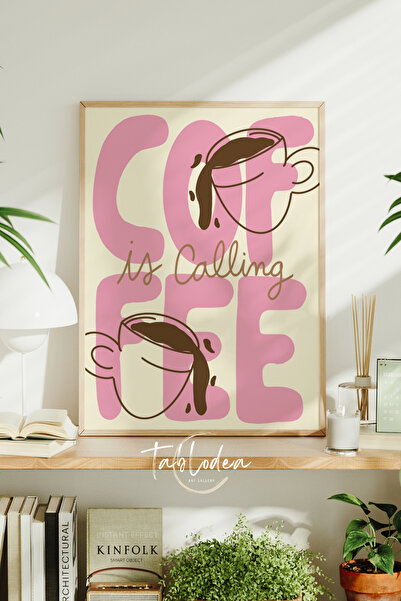 tablodea Pinterest, cafeaua mă strigă. Tabloul Colțul Cafelei TD, decor minim...