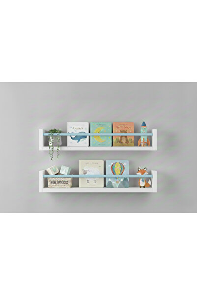 EGN WOODS 50X9 2-Piece Mdf Baby Room Organizer Children's Room Montessori Edu...