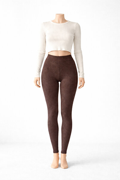 belpa Sıla Sella Ribbed High Waist Sports Leggings