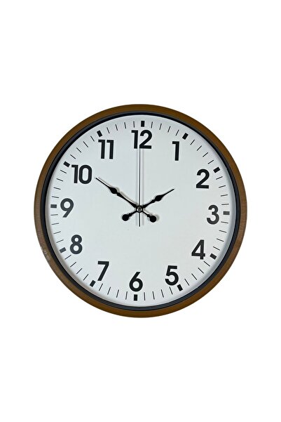ForWhat 36cm Brown Style Decor Wall Clock for Office Home Office Gift
