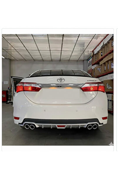 TRM Toyota Corolla 2013-2018 Difüzör Arka Tampon Eki 4 Egzoz Çıkışlı Gri Tip