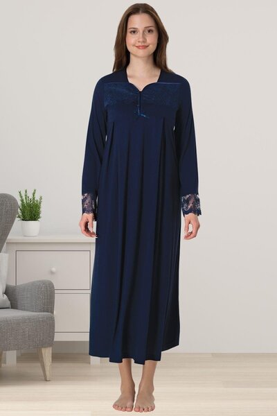 by İGP Long Sleeve Maternity Long Nightgown