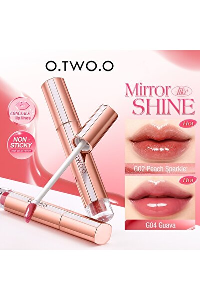 O.TWO.O Cosmetics ✨OTWOO Mirror -Shine Lip Gloss (Color:G01-Grape Sparkle)