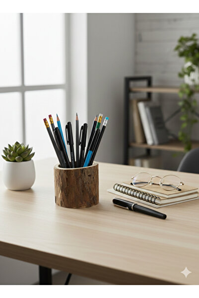 Krb Ahsap Калъф за моливи, държач за моливи, държач за моливи от дърво, дърве...
