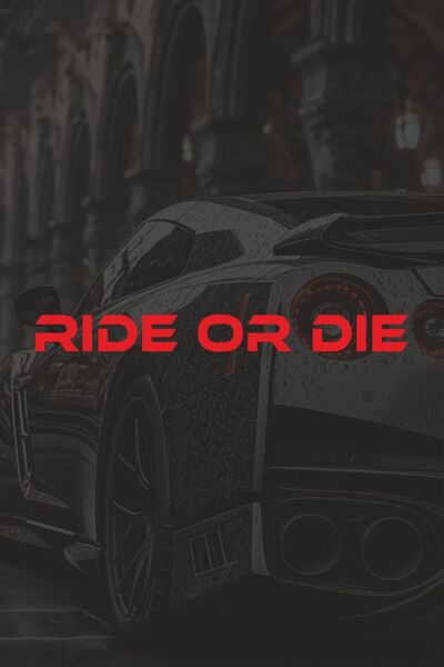 Turuncu Sticker Ride or Die Sticker Label 20X2 cm – Vehicle – Motorbike – Lap...