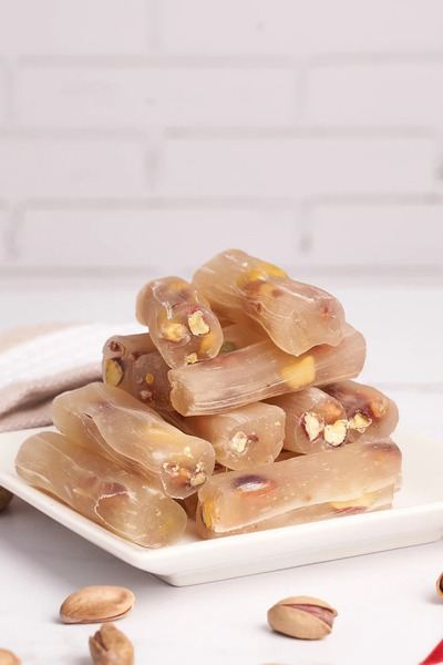Avlu Doğal Ürünler Damla Gummy & Pistachio Waffle Stick Turkish Delight – 250...