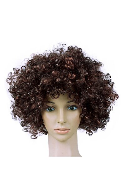 ForWhat Perucă bonus cu stil de păr brun pentru birou, acasă, birou, evenimen...