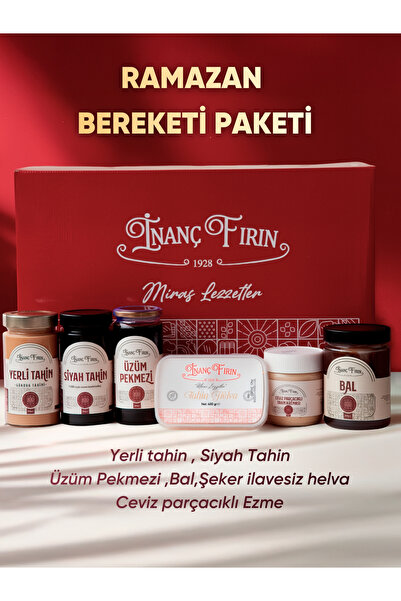 İNANÇ FIRIN Ramazan Bereketi Paketi | Yerli Muğla Gökova Tahini, Üzüm Pekmezi...