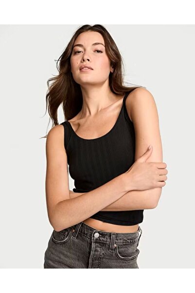 Victoria's Secret - Very Fine Modal Tank Top, Black, Size XS