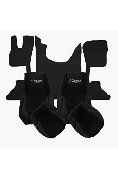 Yaz Cabin Set Covers and Mats Black DAF XG, XG+ XF NG (10.2021-) Smooth Eco L...
