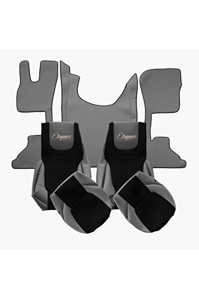 Yaz Gray Cabin Set Covers and Mats DAF XG, XG+ XF NG (10.2021-) Smooth Eco Le...