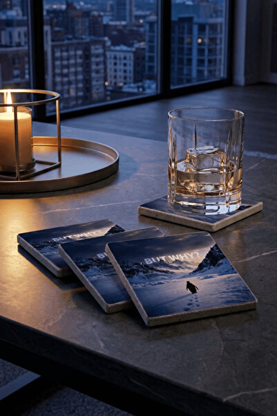 Baumatelier Lonely Penguin Themed but Why Penguin Natural Stone Travertine Co...