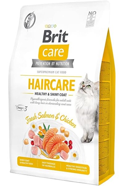 Brit Care Haircare Healthy & Shiny Coat, Yetişkin Kediler İçin, Tahılsız, Hip...