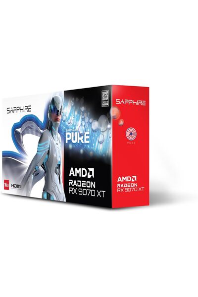 SAPPHIRE Pure AMD Radeon RX 9070 XT 16GB GDDR6 FSR 4