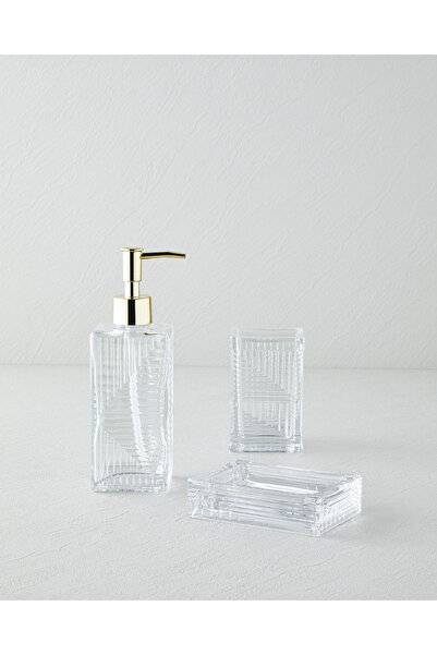 English Home Barton 3-Piece Bathroom Set 14.5 cm - Transparent