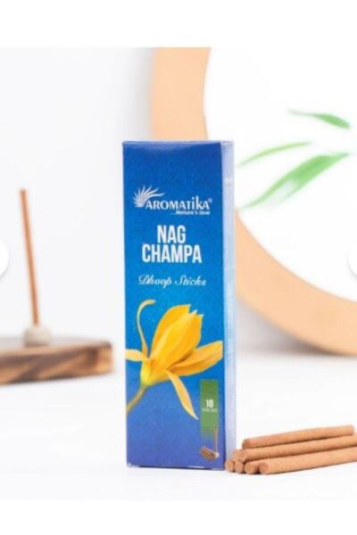 Hem NAG CHAMPA ( ÖZEL ÇİÇEK ) KOKULU ORGANİK KÖMÜRSÜZ DOOP TÜTSÜ 10 ADET /PCS