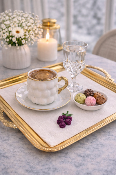 Ases Design Üzüm Detaylı Sunum Peçetesi